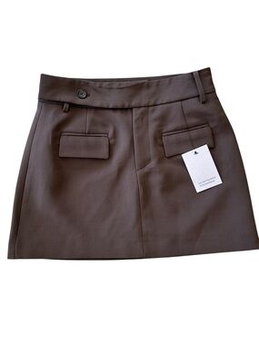Odd Muse The Ultimate Muse Mini Skirt in Brown Size: L